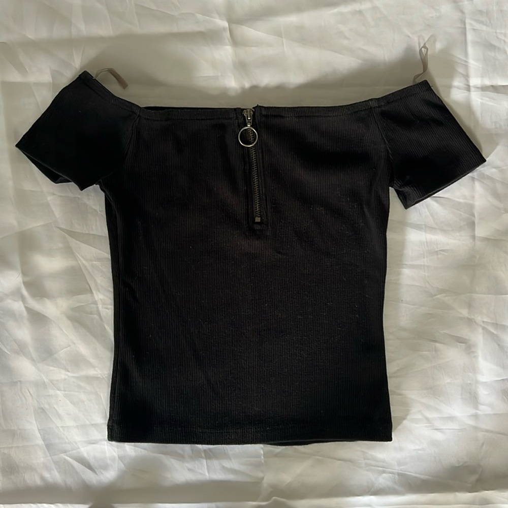 Black Crop Top Aeropostale